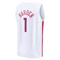 Custom #1 White 2022 PHI Basketball Shirt Top
