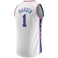 Custom #1 White PHI Basketball Shirt Top