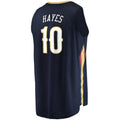 Custom #10 Navy NOP Basketball Shirt Top