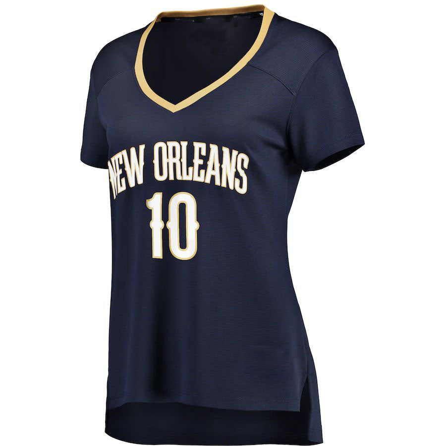 Custom #10 Navy NOP Basketball Shirt Top