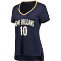 Custom #10 Navy NOP Basketball Shirt Top