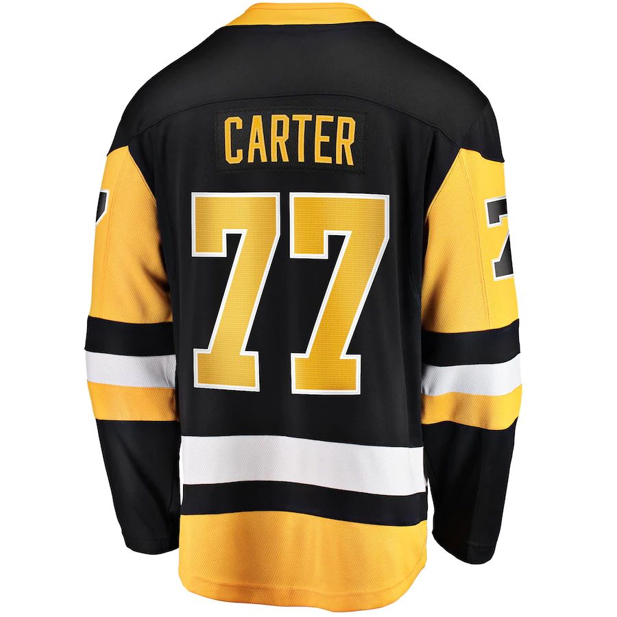 Custom #77 Black 2017 PIT Hockey Shirt Top