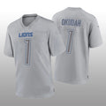 Custom #1 Gray DET Football Shirt Top