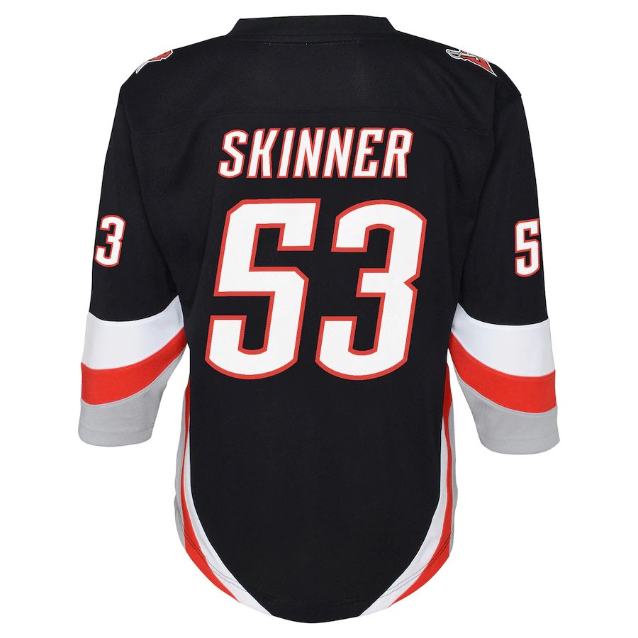 Custom #53 Black BUF Hockey Shirt Top