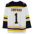 Custom #1 Black BOS Hockey Shirt Top