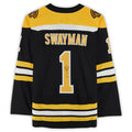 Custom #1 Black BOS Hockey Shirt Top
