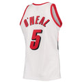 Custom #5 White 1996 POR Basketball Shirt Top
