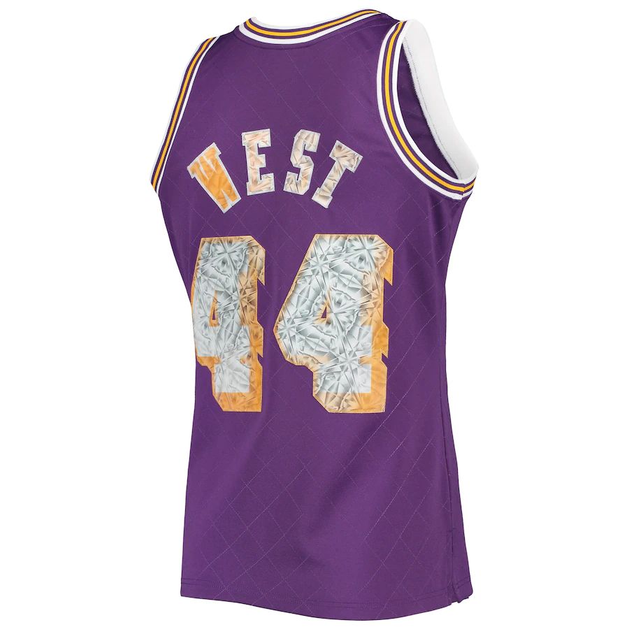 Custom #44 Purple 1996 LAL Basketball Shirt Top