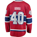 Custom #40 Red MTL Hockey Shirt Top