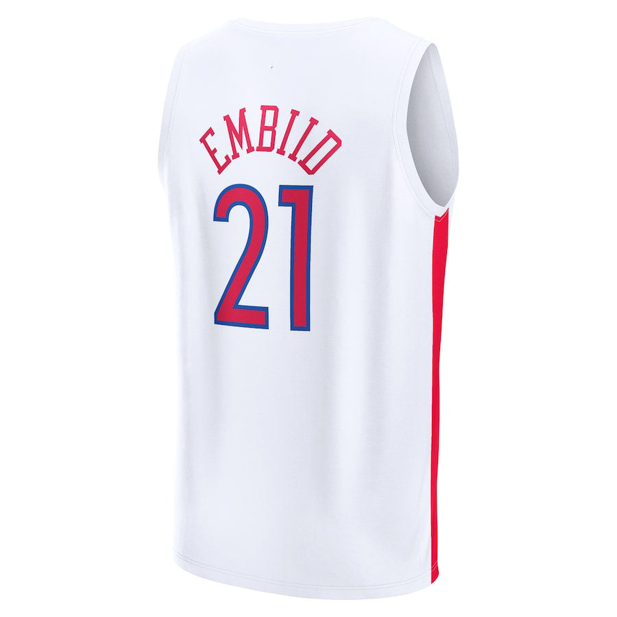 Custom #21 White 2022 PHI Basketball Shirt Top