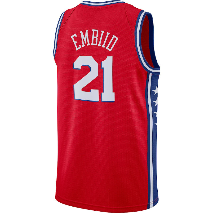 Custom #21 Red PHI Basketball Shirt Top