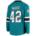 Custom #42 Teal SJS Hockey Shirt Top