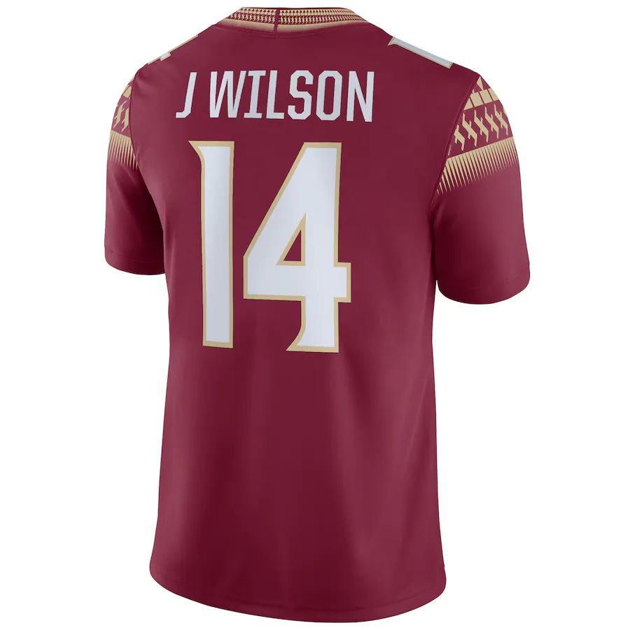 Custom #14 Garnet Football Shirt Top