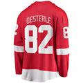 Custom #82 Red DET Hockey Shirt Top