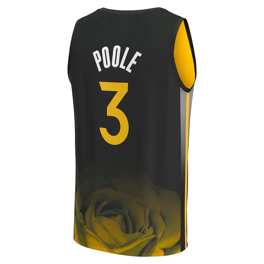 Custom #3 Black 2022 GSW Basketball Shirt Top
