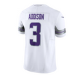 Custom #3 White MIN Football Shirt Top