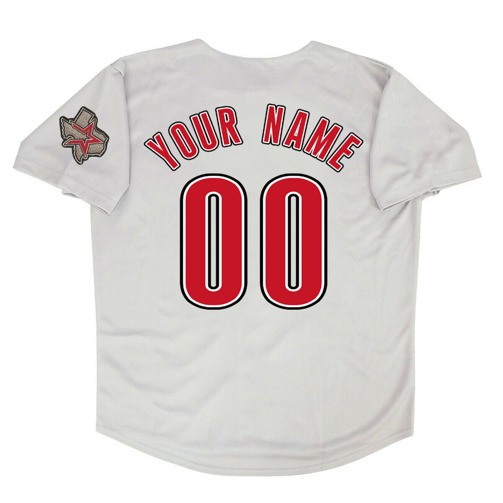 Custom White 2012 HOU Baseball Shirt Top