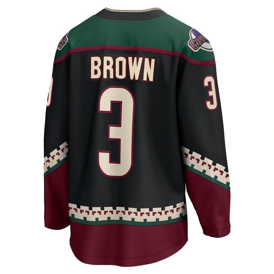 Custom #3 Black Hockey Shirt Top
