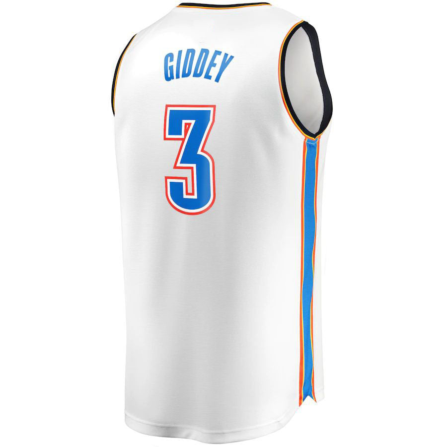 Custom #3 White 2022 OKC Basketball Shirt Top