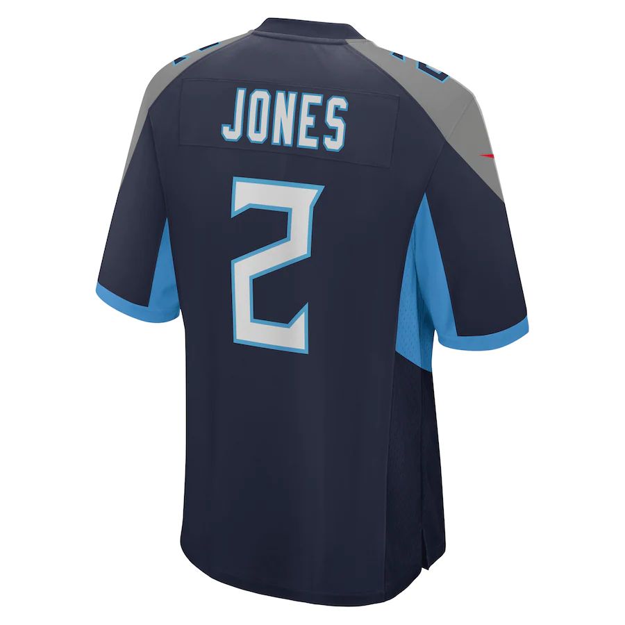 Custom #2 Navy TEN Football Shirt Top
