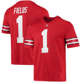 Custom #1 Scarlet 2021 Football Shirt Top