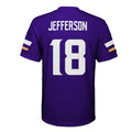 Custom #18 Purple MIN Football Shirt Top
