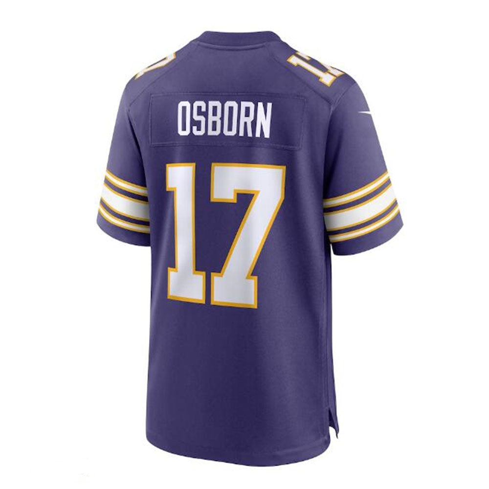 Custom #17 Purple MIN Football Shirt Top
