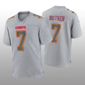Custom #7 Gray KC Football Shirt Top