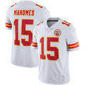 Custom #15 White KC Football Shirt Top