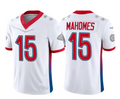 Custom #15 White 2022 KC Football Shirt Top