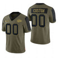 Custom Olive 2022 KC Football Shirt Top