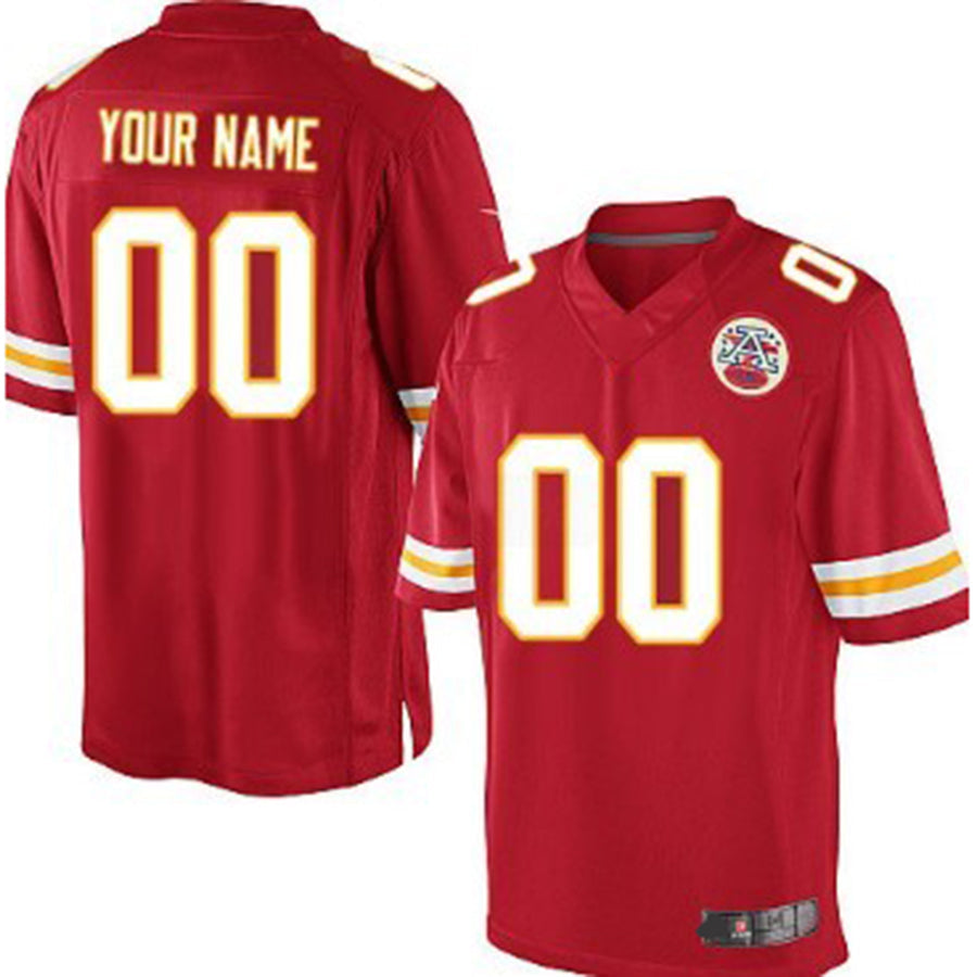 Custom Red KC Football Shirt Top