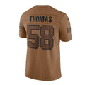 Custom #58 Brown 2023 KC Football Shirt Top
