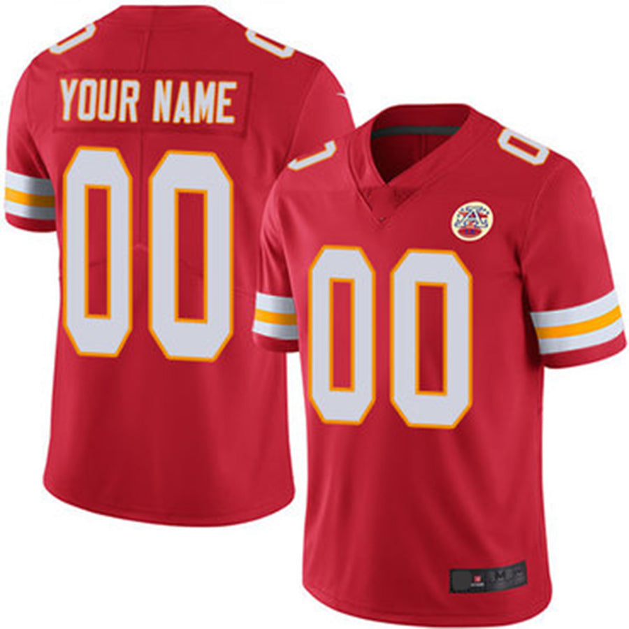 Custom Red KC Football Shirt Top