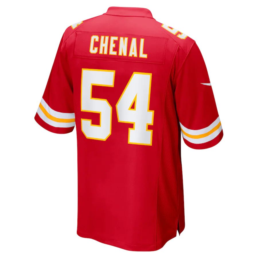 Custom #54 Red KC Football Shirt Top