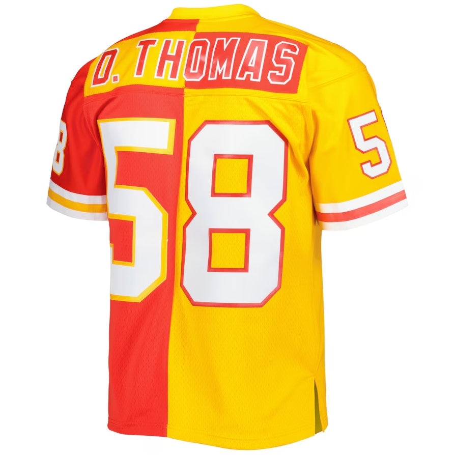 Custom #58 Red 1994 KC Football Shirt Top
