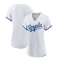 Custom White KC Baseball Shirt Top