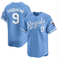 Custom #9 Light Blue 2024 KC Baseball Shirt Top