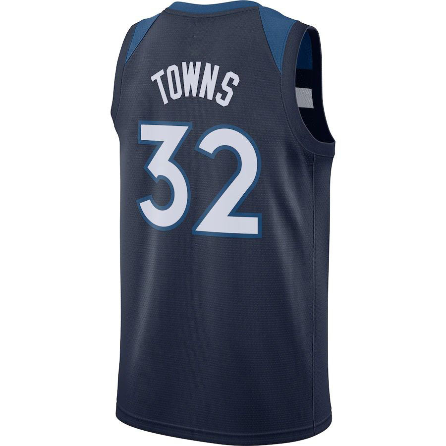Custom #32 Navy MIN Basketball Shirt Top
