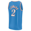 Custom #2 Light Blue 2021 LAC Basketball Shirt Top