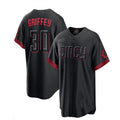Custom #30 Black 2023 City Connect CIN Baseball Shirt Top