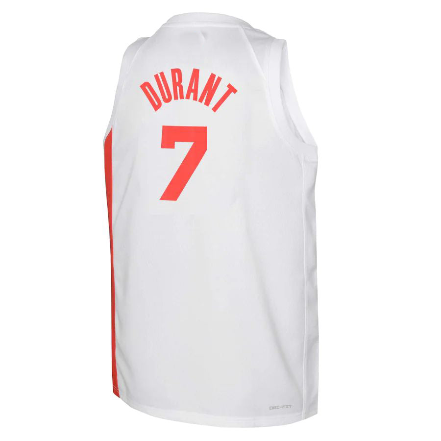 Custom #7 White 2022 BKN Basketball Shirt Top