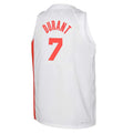 Custom #7 White 2022 BKN Basketball Shirt Top
