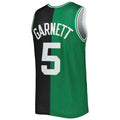 Custom #5 Black 2007 BOS Basketball Shirt Top