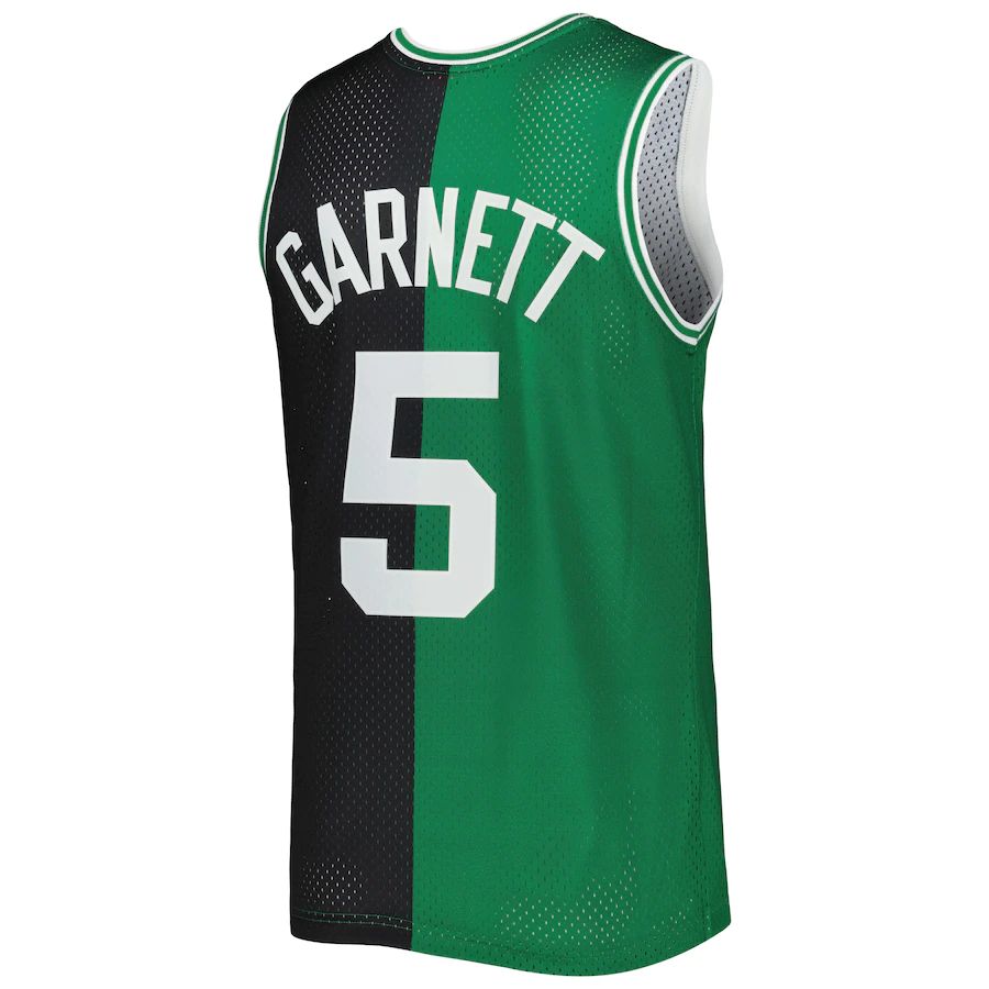 Custom #5 Black 2007 BOS Basketball Shirt Top
