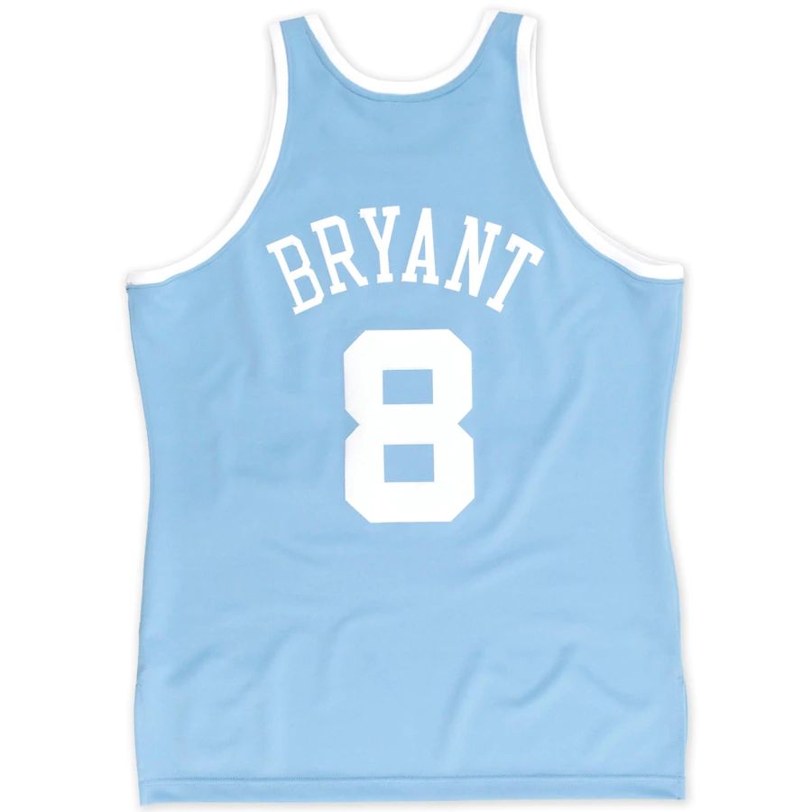 Custom #8 Light Blue 2004 LAL Basketball Shirt Top