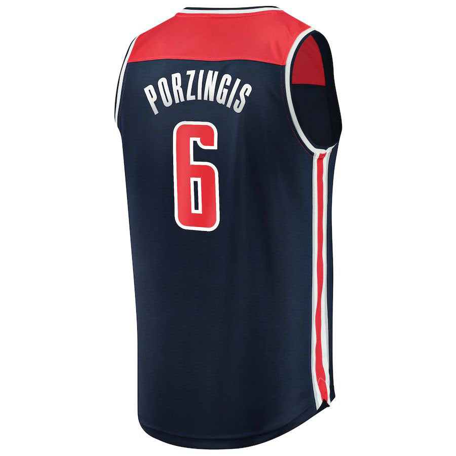 Custom #6 Navy WAS Basketball Shirt Top