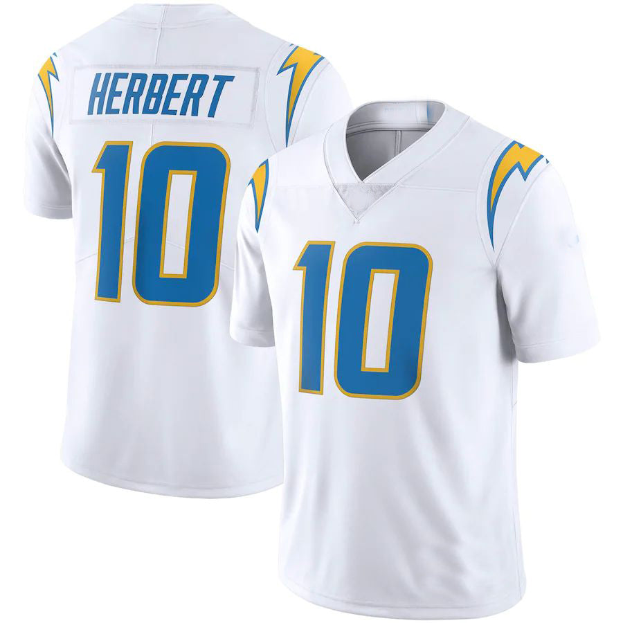 Custom #10 White LAC Football Shirt Top