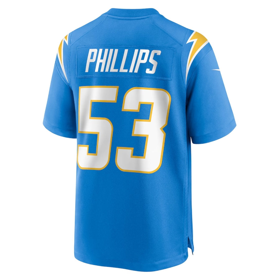 Custom #53 Powder Blue LAC Football Shirt Top