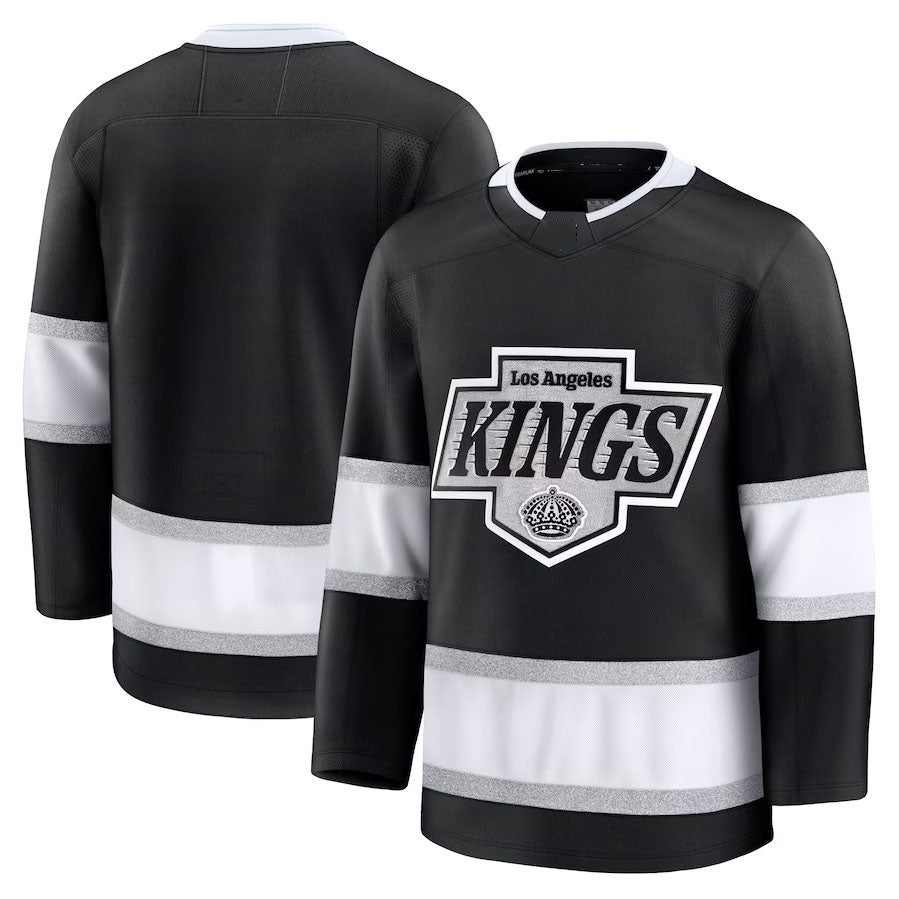 Custom Black LAK Hockey Shirt Top
